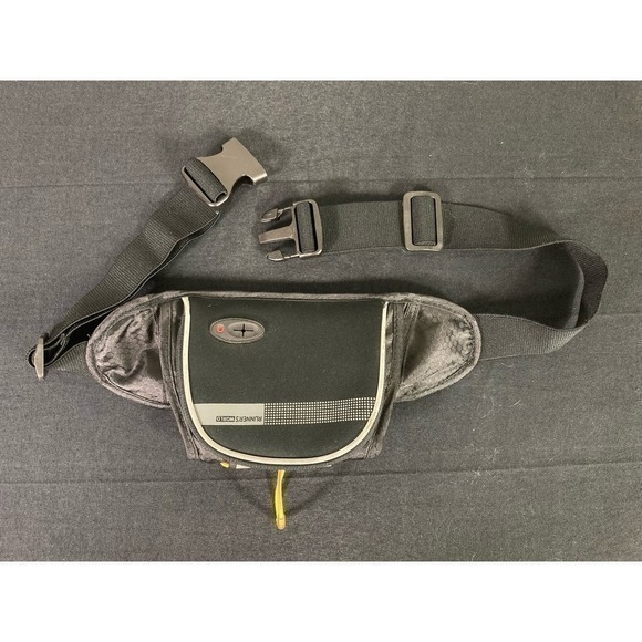 Runner's World Fanny Pack Running Belt Waist Bag Jogging Gear Accessory Black - Picture 2 of 10